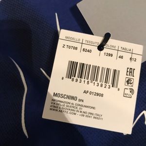 Moschino Shirt 100% authentic! BRAND NEW